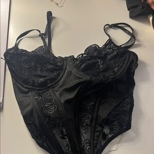 Elegant Black Lace Corset